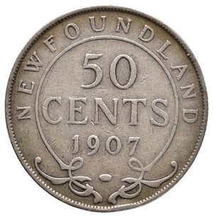obverse: NEW FOUNDLAND - Edward VII - 50 Cents argento 1907
