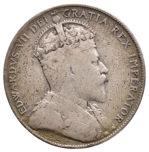 reverse: NEW FOUNDLAND - Edward VII - 50 Cents argento 1907