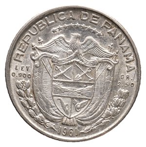 reverse: PANAMA - Decimo de Balboa argento 1961