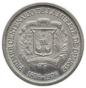 reverse: REPUBBLICA DOMINICANA - Medio peso 1976