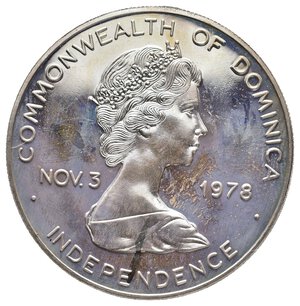 obverse: REPUBBLICA DOMINICANA - 10 Dollars argento 1978 STORIA DEL CARNEVALE