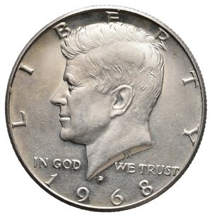 obverse: U.S.A. - Half Dollar Kennedy argento 1968 D