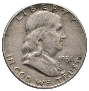 obverse: U.S.A. - Half Dollar Franklyn argento 1951