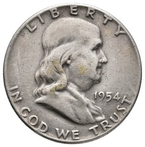 obverse: U.S.A. - Half Dollar Franklyn argento 1954