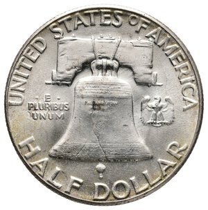 reverse: U.S.A. - Half Dollar Franklyn argento 1958 FDC