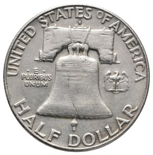 reverse: U.S.A. - Half Dollar Franklyn argento 1962 D