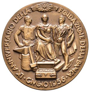 reverse: Medaglia Credito Romagnolo, anniversario 1956 - diam.44 mm