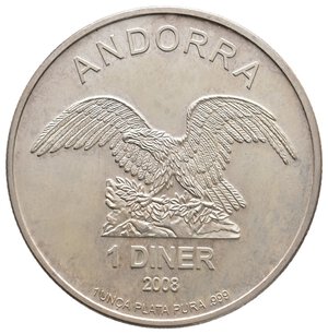 obverse: ANDORRA - 1 Diner argento 2008