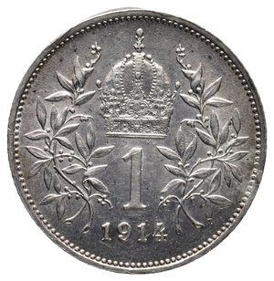 obverse: AUSTRIA - Franz Joseph - 1 Corona argento 1914
