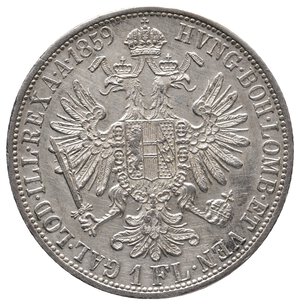 obverse: AUSTRIA - Franz Joseph - 1 Florin argento 1859 A