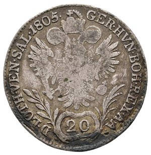 obverse: AUSTRIA - Francesco II - 20 Kreuzer 1805 B