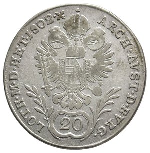 obverse: AUSTRIA - Francesco II - 20 Kreuzer 1802 G