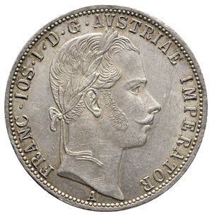 reverse: AUSTRIA - Franz Joseph - 1 Florin argento 1863 A  QFDC
