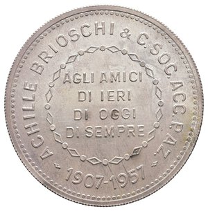 obverse: Medaglia argento Achille Brioschi 1957