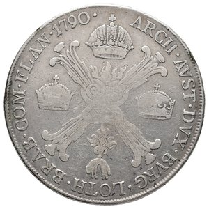 obverse: AUSTRIA -  Joseph  II Half Thaler  argento 1790 A