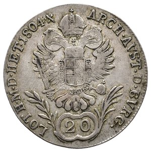obverse: AUSTRIA - Francesco II - 20 Kreuzer 1804 G