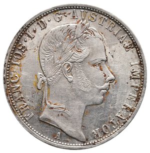 reverse: AUSTRIA - Franz Joseph - 1 Florin argento 1858 A  QFDC