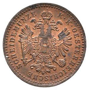 reverse: AUSTRIA - 1 kreuzer 1879 FDC ROSSO