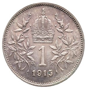 obverse: AUSTRIA - Franz Joseph - 1 Corona argento 1915