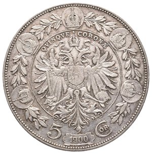 obverse: AUSTRIA - Franz Joseph - 5 Corone argento 1900