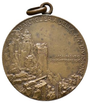 obverse: Medaglia Vallarsa Pasubio 1916 - diam.33 mm