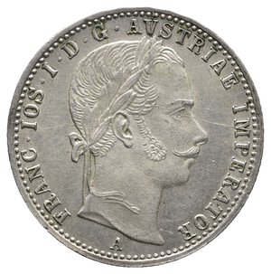 reverse: AUSTRIA - Franz Joseph - 1/4 Florin argento 1864 A  