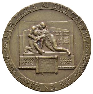 reverse: Medaglia della regia zecca in onore ai suoi caduti 1921 - diam.36 mm