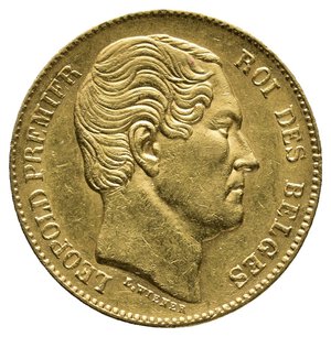 reverse: BELGIO - Leopold Premier - 20 Francs oro 1865