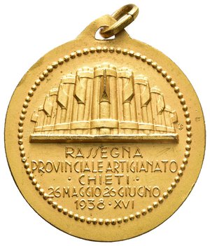obverse: Medaglia Fascista Rassegna Provinciale Artigianato Chieti 1938 - diam.38,5 mm