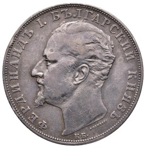 reverse: BULGARIA - 5 Leva argento 1894