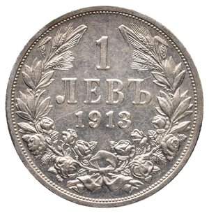 obverse: BULGARIA - 1 Lev argento 1913 OTTIMA CONSERVAZIONE
