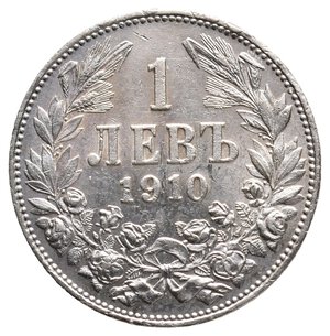 obverse: BULGARIA - 1 Lev argento 1910 OTTIMA CONSERVAZIONE