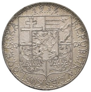 reverse: CECOSLOVACCHIA - 20 Korun  argento 1934
