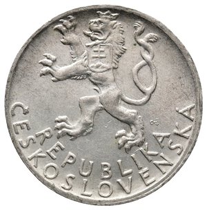 reverse: CECOSLOVACCHIA - 50 Korun  argento 1947