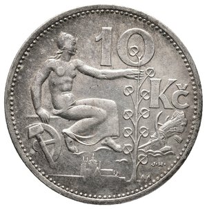 obverse: CECOSLOVACCHIA - 10 Korun  argento 1931 FDC QFDC