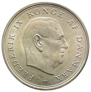 reverse: DANIMARCA - 10 Kroner argento 1967