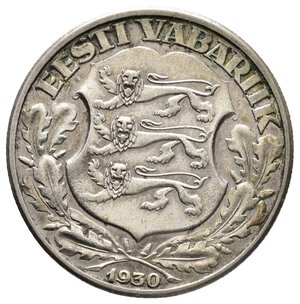 reverse: ESTONIA - 2 Krooni argento 1930
