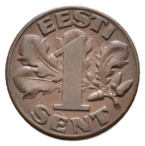 obverse: ESTONIA - 1 Senti 1929