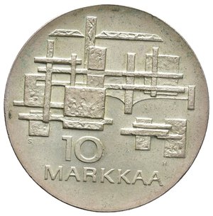 obverse: FINLANDIA - 1 Markkaa argento 1967