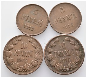 obverse: FINLANDIA -Dominio Russo -  Lotto 4 Monete 