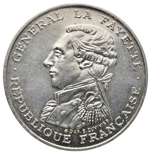 obverse: FRANCIA - 100 Francs argento 1987 La Fayette