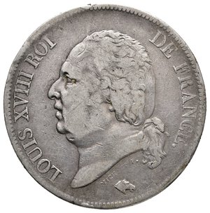 reverse: FRANCIA - Louis XVIII -  5 Francs argento 1816 L