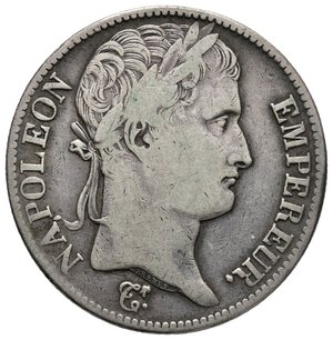reverse: FRANCIA - Napoleon Empereur - 5 Francs argento 1811 A