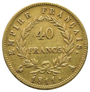 obverse: FRANCIA - Napoleon Empereur - 40 Francs Oro 1811 A