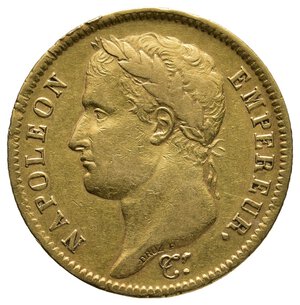 reverse: FRANCIA - Napoleon Empereur - 40 Francs Oro 1811 A
