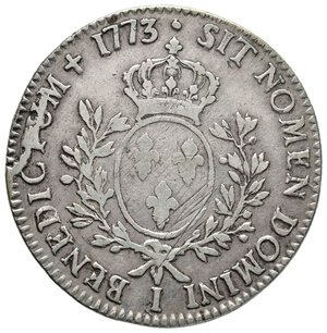 obverse: FRANCIA - Louis XV - Ecu argento 1773 I