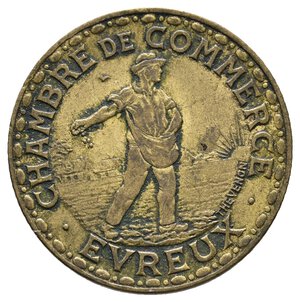 obverse: FRANCIA - Chambre de commerce Evreux - 1 Franc 1922