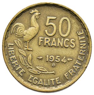 obverse: FRANCIA - 50 Francs 1954 B  Rara