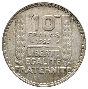 obverse: FRANCIA - 10 Francs  Turin argento 1929 QFDC