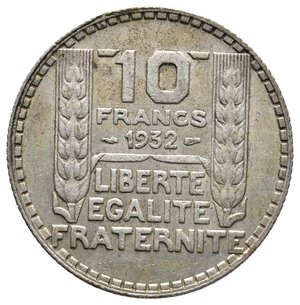 obverse: FRANCIA - 10 Francs  Turin argento 1932